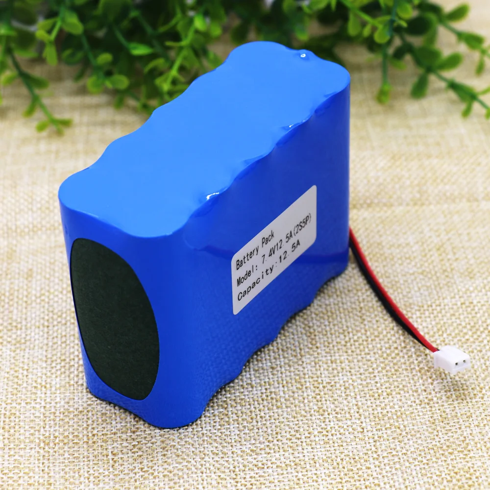 KLUOSI 2S5P литий-ионная батарея 7,4 V 8,4 V 12500 MAh аккумулятор 18650 батарея+ BMS аккумуляторная батарея для велосипеда/CCTV/камеры