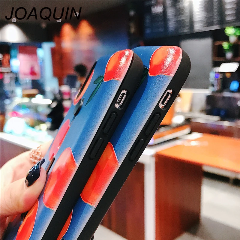 ТПУ чехол для телефона с фруктами мандарин iphone X 7 plus Мягкий силиконовый со
