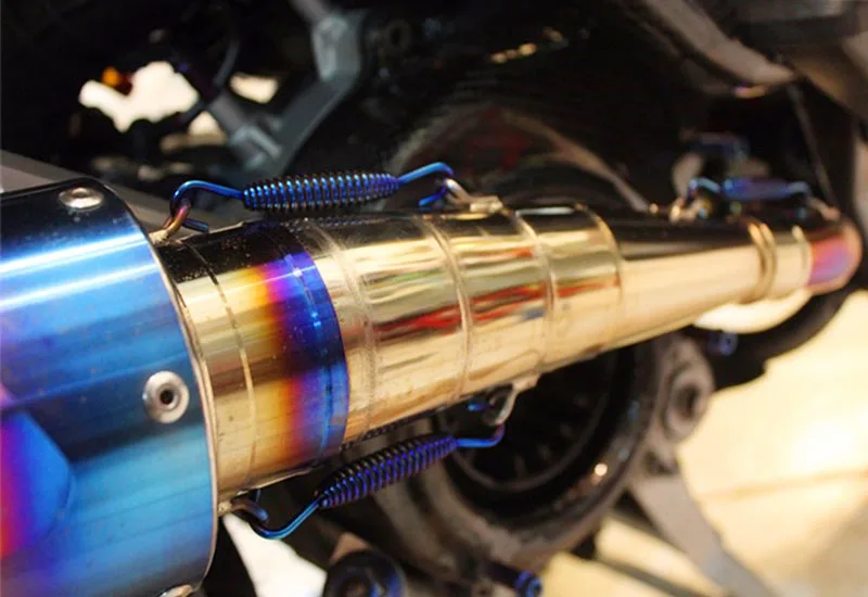 Бесплатная доставка мотоциклетный глушитель для Yoshimura Blue Spring выхлопных газов из