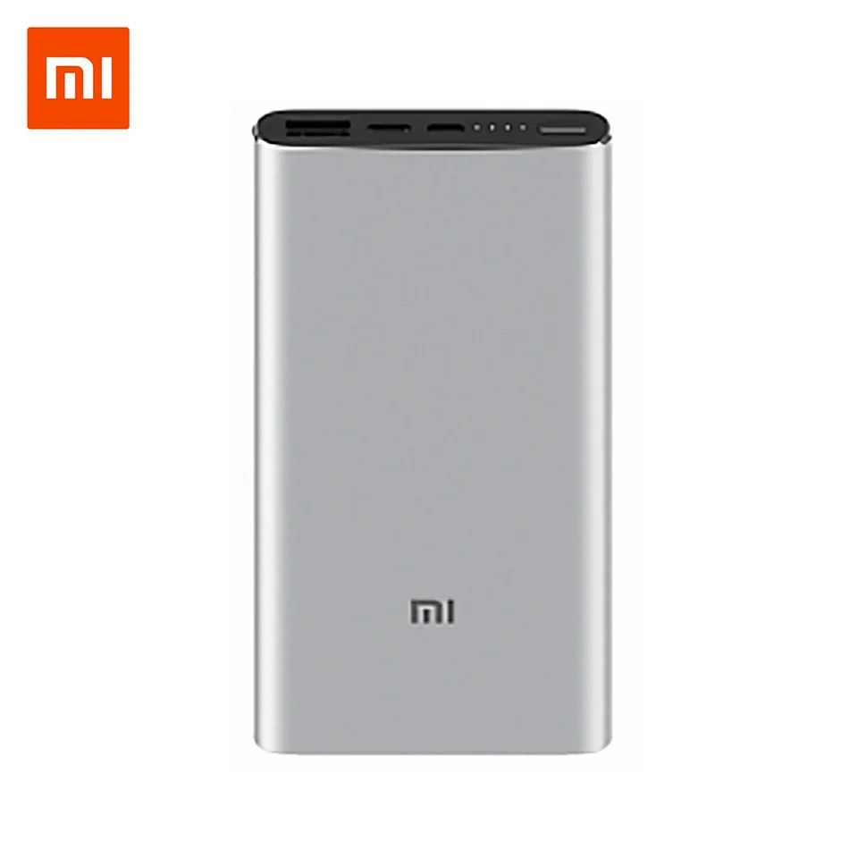 Mi Xiao mi power Bank, 10000 мА/ч, 3 внешних аккумулятора, QC3.0, зарядка, двойной USB выход, 18 Вт, быстрая зарядка, 10000 мА/ч, внешний аккумулятор для телефона