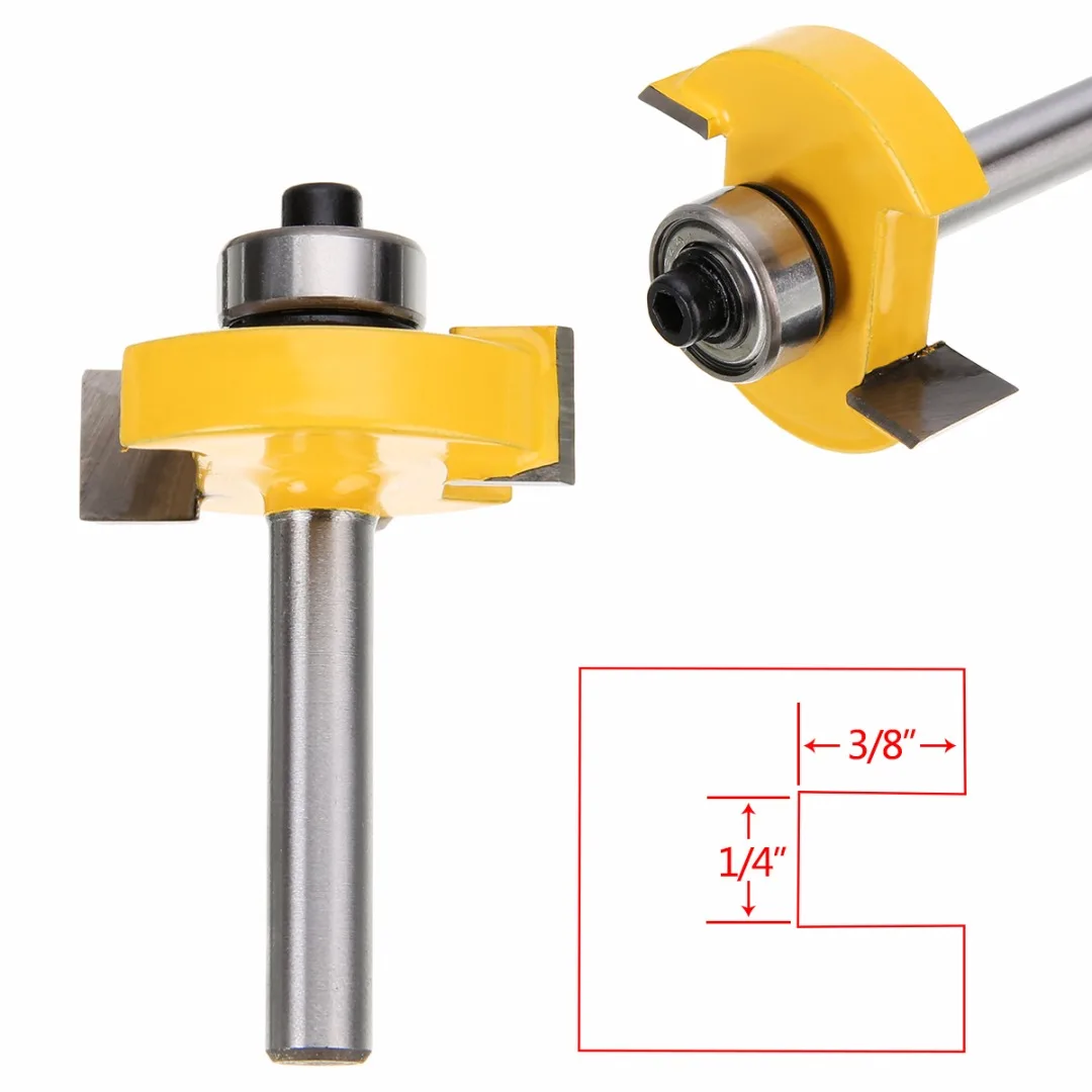 Фреза для деревообработки Т слот 1/4x3/8 дюйма 1 шт.|woodworking cutter|router bitrouter bit slot |