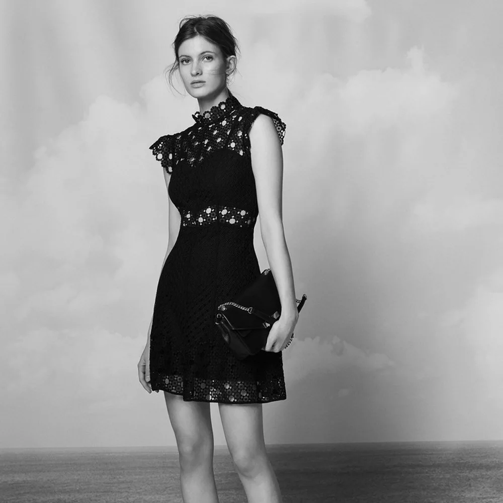 KAYIZAN 2018 New Delicate Lace Embroidered Slim Dress Women Short Sleeved Summer Flying Sleeve Sexy Elegant Holiday | Женская одежда