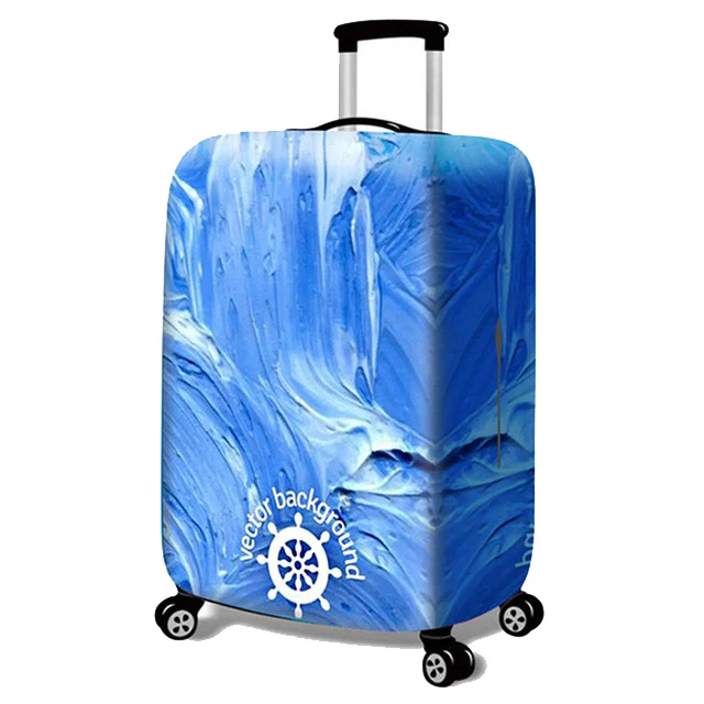 H-Luggage cover HMUNII, толстый дорожный защитный чехол на чемодан для багажника, чехол для 1"-32", Чехол для костюма, совершенно эластичный - Цвет: H-Luggage cover