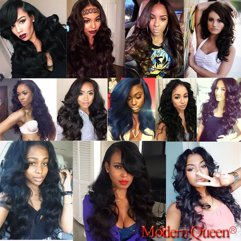 Queen Hair Products Бразильские Объемная Волна 4 Связки Бразильского Виргинские Волос