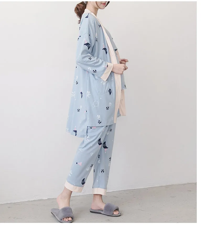 Весенняя летняя одежда для беременных сна кормящих матерей комплекты одежды