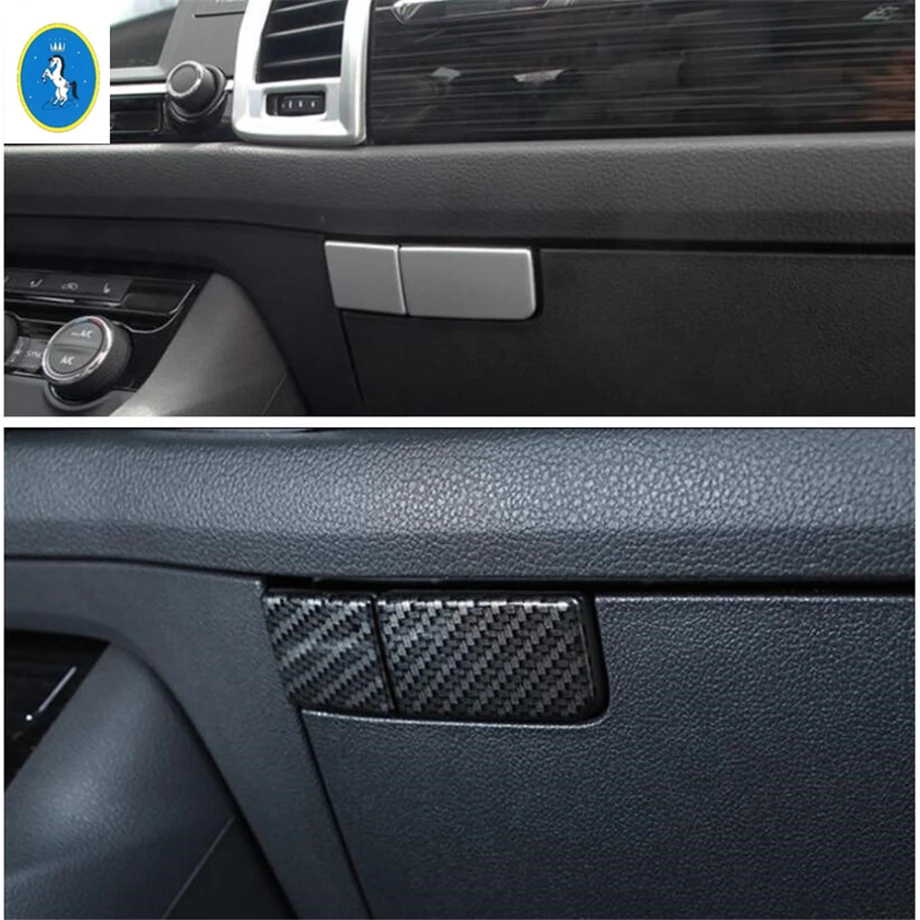 Yimaautotrims авто аксессуар бардачок Ручка для хранения копилота застежка чаша для рук Накладка подходит для Skoda Kodiaq- ABS