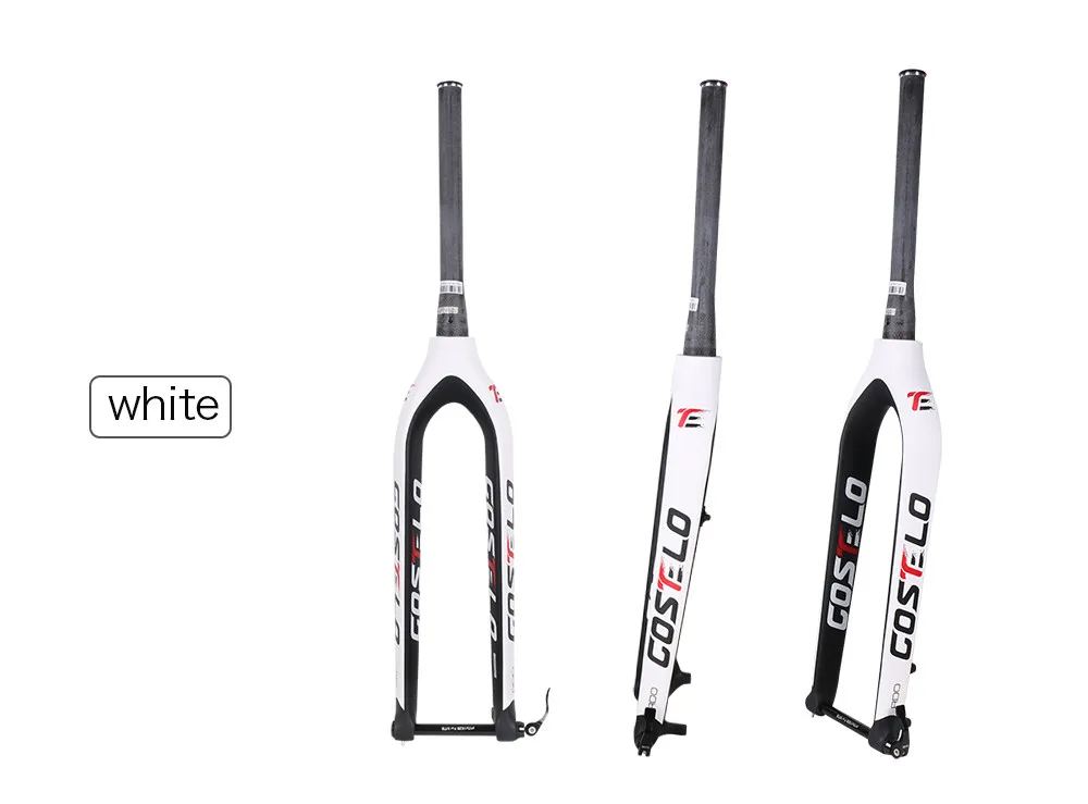 Costelo полностью углеродная mtb вилка 29er для горных велосипедов жесткая вилка для велосипедных частей через ось 15 мм Велосипедная вилка
