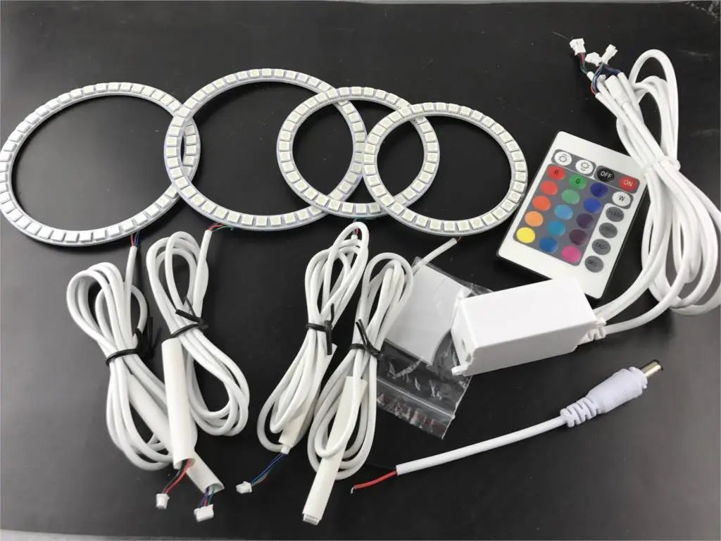 4 шт./компл. Мульти-Цвет RGB SMD 5050 Flash светодиодный ангельские глазки светильник для Acura TSX 2009 2010 2011 2012