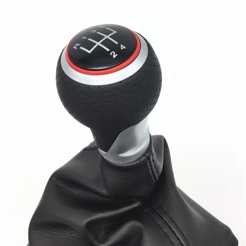 CARLOB Car Accessories Red Gear Shift Knob Lever Stick Pen Gaiter Boot Cover For Audi A4 S4 B8 8K A5 8T Q5 8R S Line 2007-2015 | Автомобили
