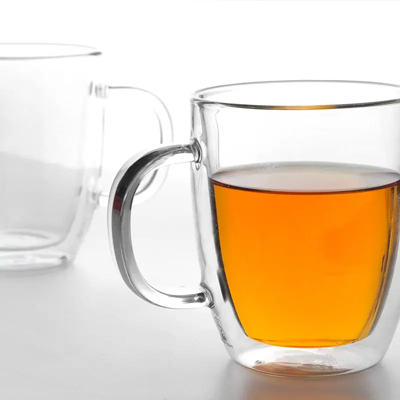 Двойные кофейные кружки с ручкой чашки для напитков изоляционные двойные стенки