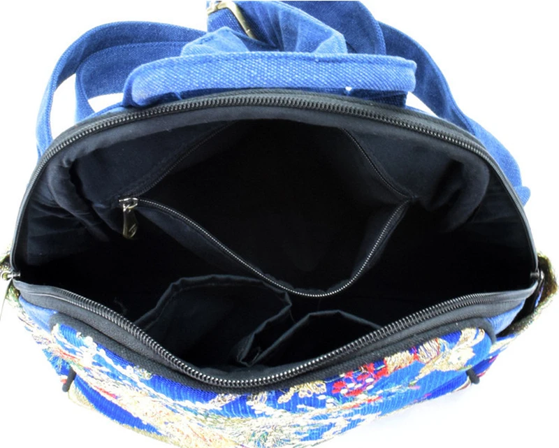 

Casual Travel Bags Back Pack Hombre Mochila Feminina Backpacks School Bag New National Embroidery Fashion Backpack Women Floral
