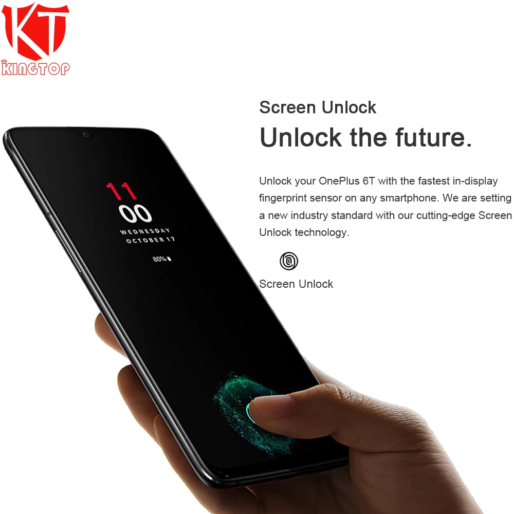 Мобильный телефон Oneplus 6 T, 6 ГБ ОЗУ, 128 Гб ПЗУ, Восьмиядерный процессор Snapdragon 845, 6,41 дюйма, двойная камера 20 Мп+ 16 МП, разблокировка экрана