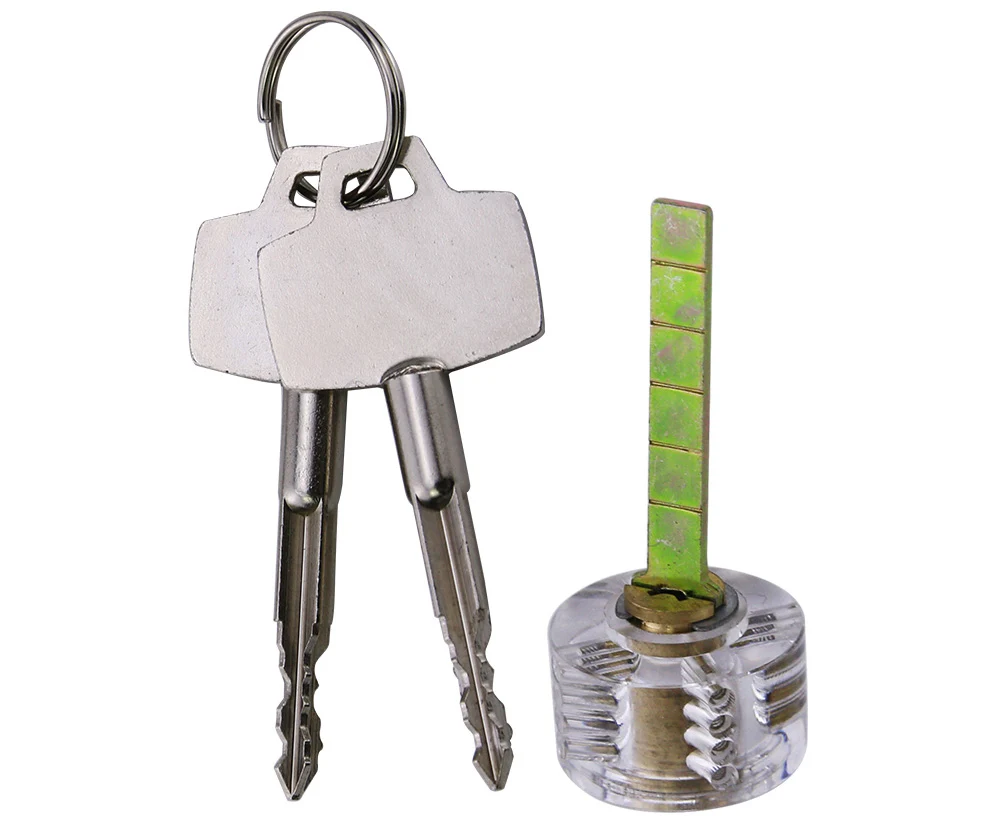 

New Transparent Lock Training Skill Professional Visable Practice Padlocks For Locksmith tools With Two Keys