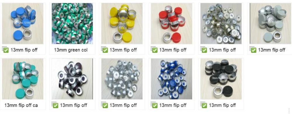 13 мм откидывающийся колпачок 50 шт./лот все виды цветов фармацевтические пробки