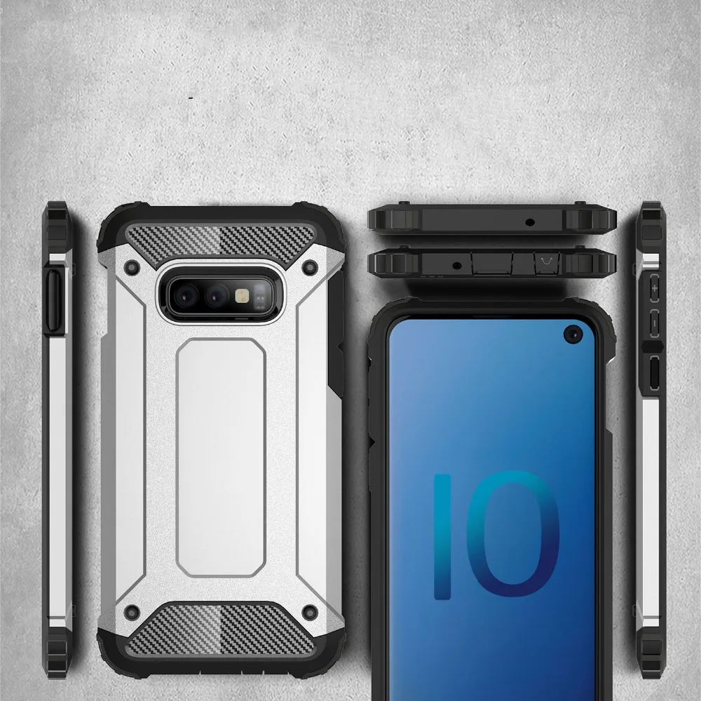 For Samsung Galaxy S10e A9 2018 A9S A7 Armour sport Phone Case A8 A8plus soft silicon edge cover ShockProof case |