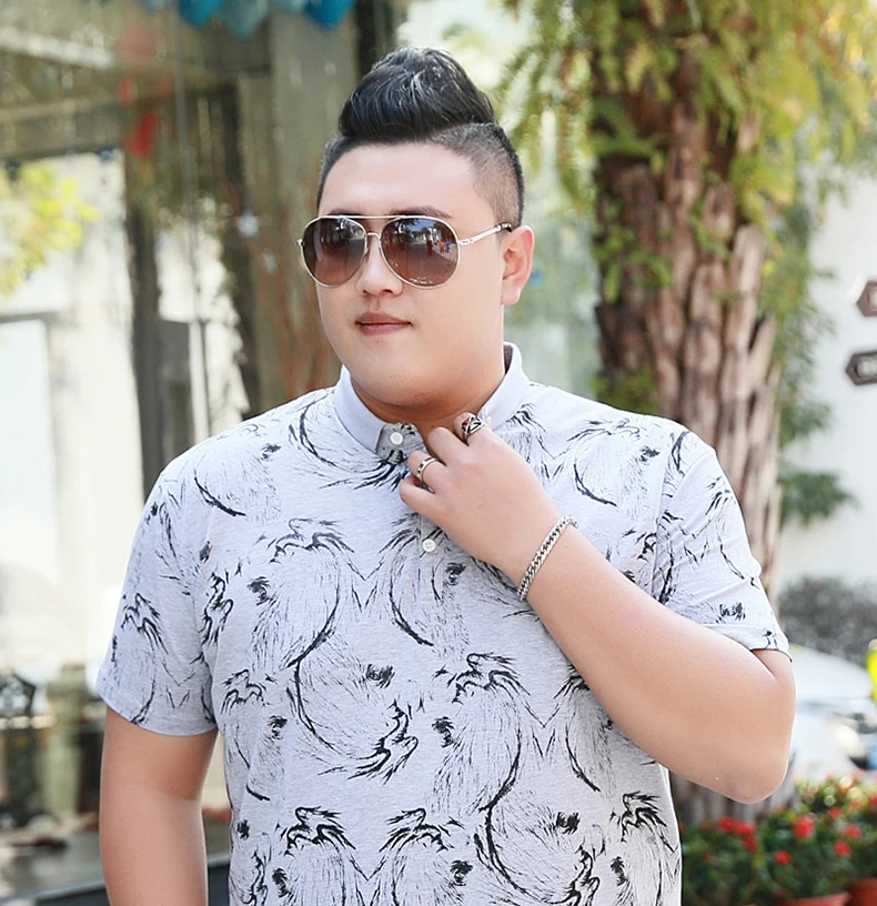 Новая Винтажная Мужская рубашка поло 5XL 6XL 7XL размера плюс Мужская рубашка поло летняя повседневная Свободная рубашка поло с коротким рукавом для больших мужчин