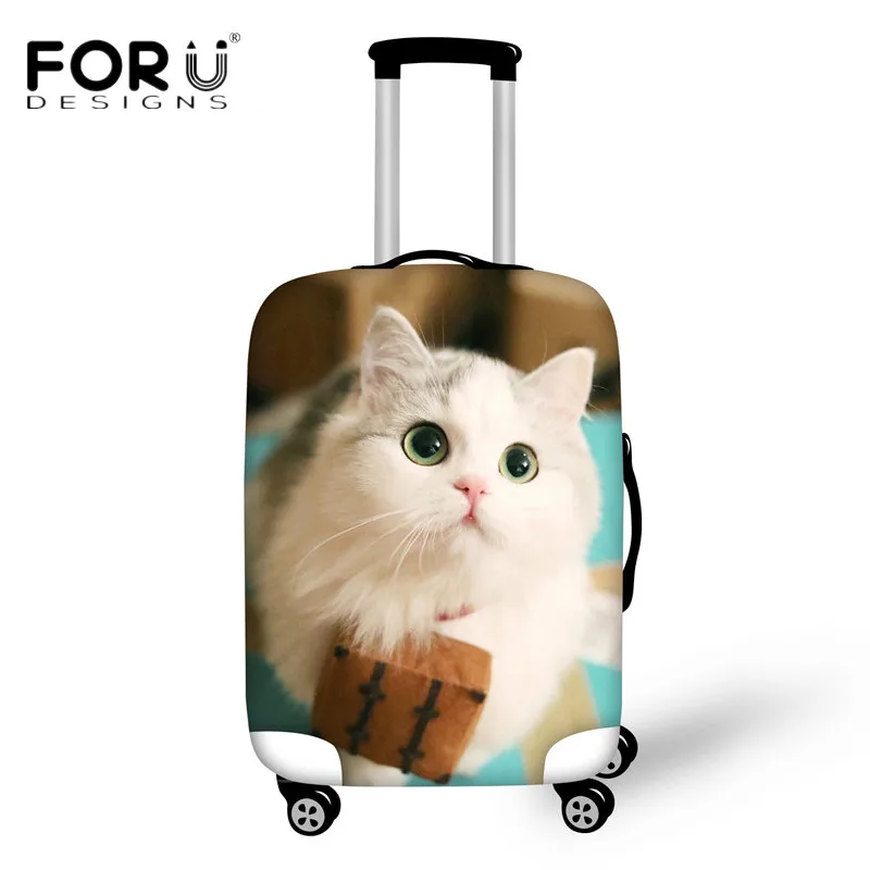 FORUDESIGNS чехол для чемодана для путешествий 18-30 дюймов Чехлы Kawaii 3D Рисунок кошки багажные защитные чехлы водонепроницаемые пылезащитные - Цвет: H1691