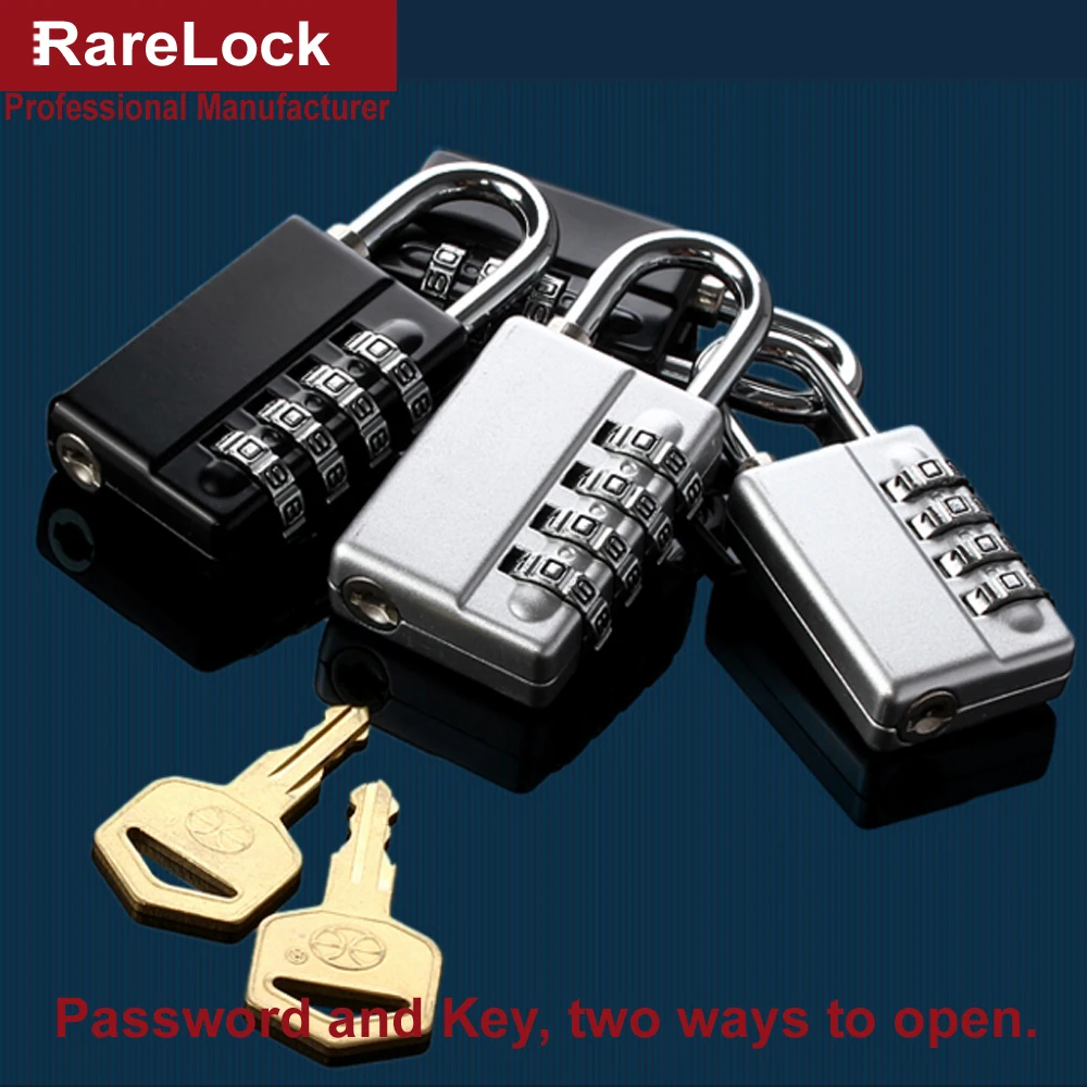 Комбинации замок с ключом 2 вида цветов Размеры кодовый Для мужчин женщин сумка