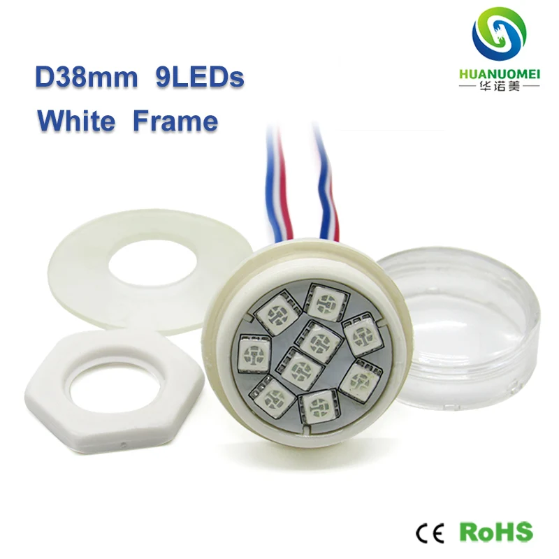 38 мм 9 светодиодов UCS1903 12 В rgb светодиодный пиксельный светильник 5050 smd модуль