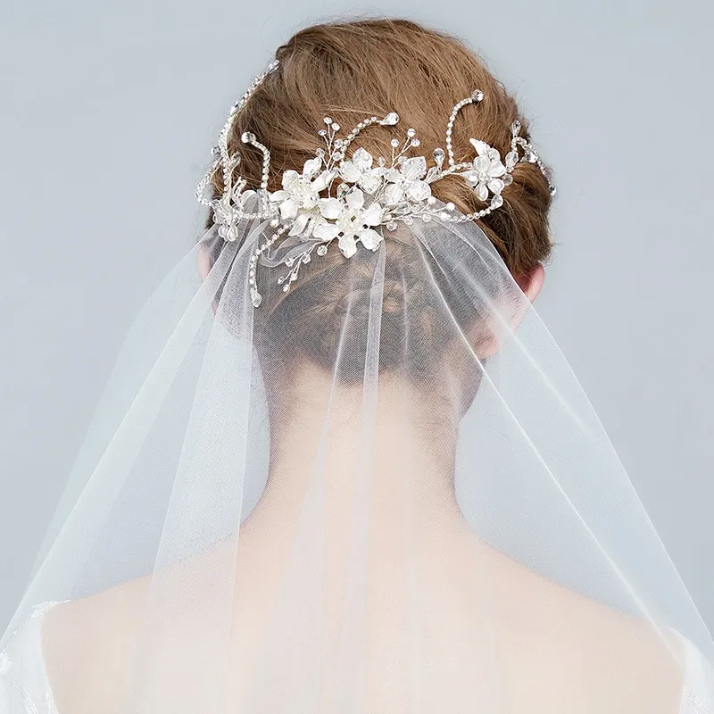 Fashion Rhinestone Wedding Headband Tiara Bridal Hair Accessories Handmade Women Piece | Украшения и аксессуары