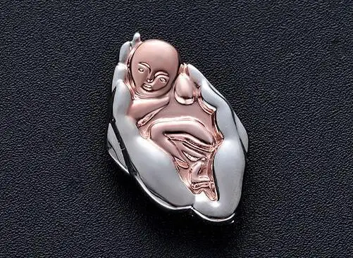 Посеребренный Модные броши для новорожденных, женские значки на булавке, позолоченные серебряные медицинские ювелирные изделия, брошь, подарки для женщин, аксессуары, милые Металлические Булавки - Окраска металла: Посеребренный