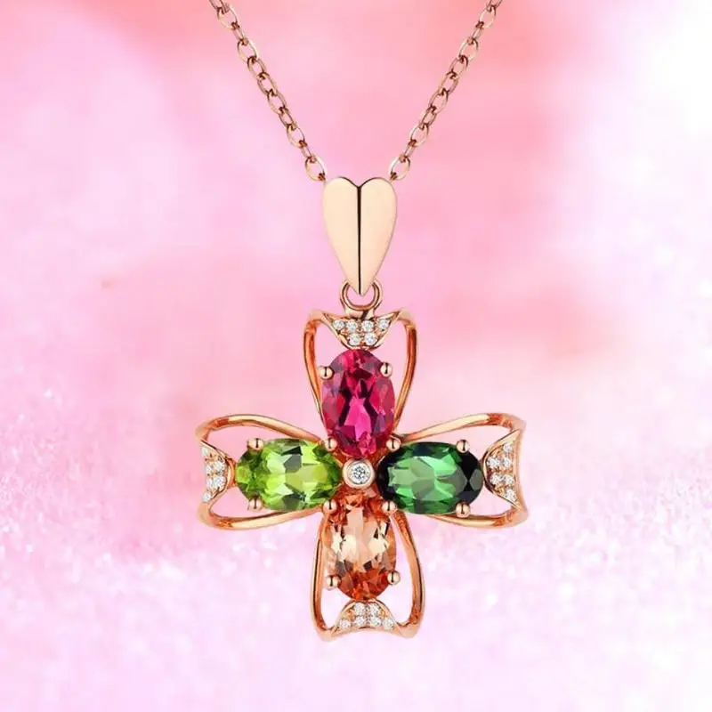 Everoyal модное ожерелье с кристаллами и крестом для женщин ювелирное изделие милый