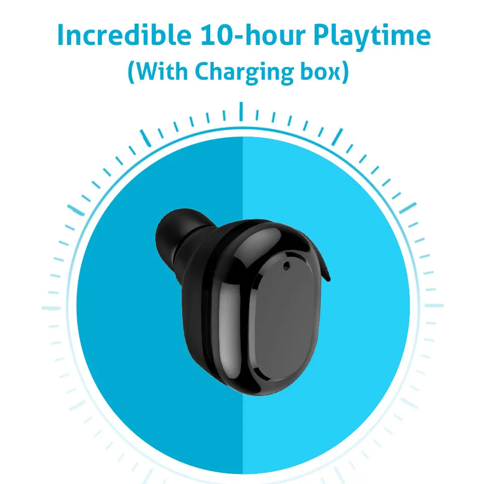 Meidong HE3 СПЦ bluetooth наушники true Беспроводные с Зарядное устройство коробка