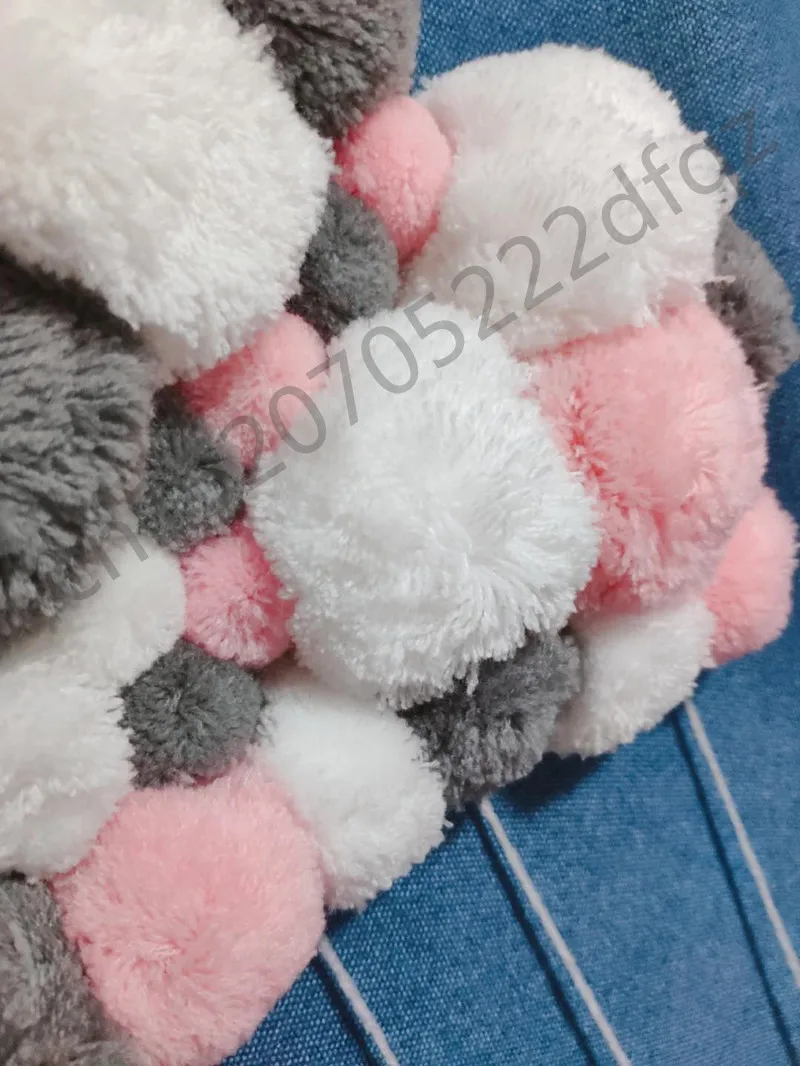 Короткие коралловые бархатные Hairball Новорожденный ребенок в кроватке Младенческая комната Декор реквизит для фотосессии детская спальня украшения успокаивающие игрушки