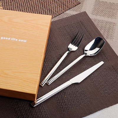 16 шт. набор столовых приборов из нержавеющей стали|stainless steel dinnerware set|dinnerware setknife fork