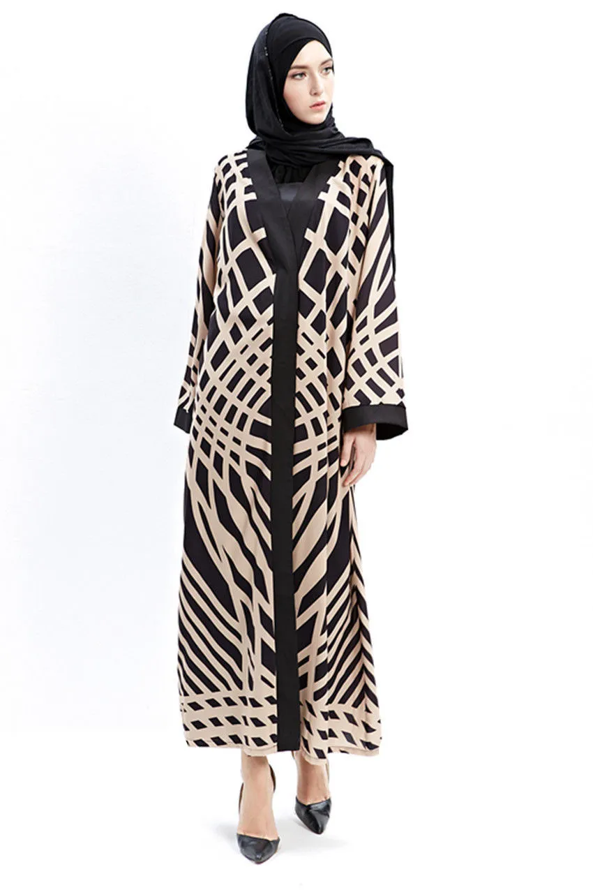 Новинка 2016 мусульманский кардиган женское длинное платье-кафтан малайская