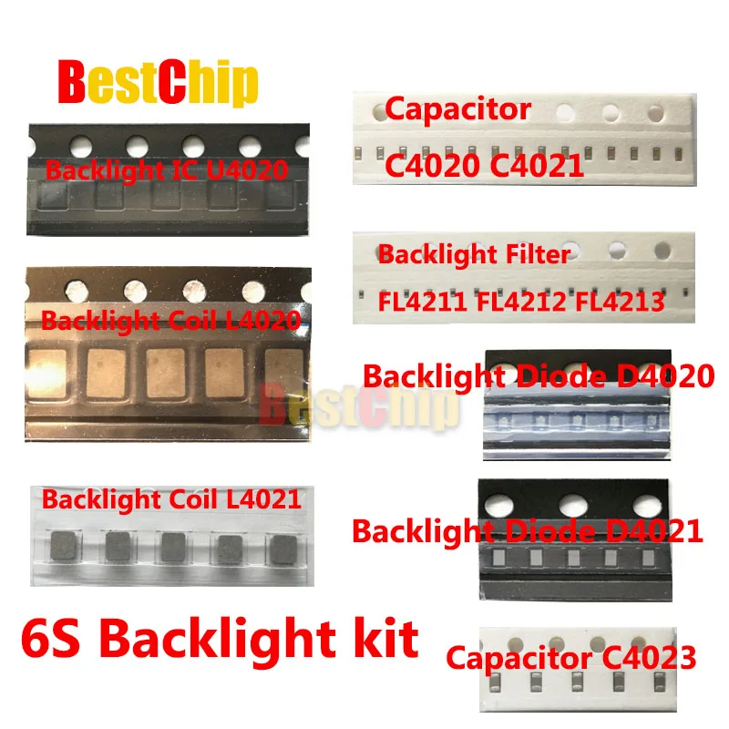 Комплект светодиодной подсветки IC Kit U4020 + катушка L4020 L4021 диод D4020 D4021 конденсатор