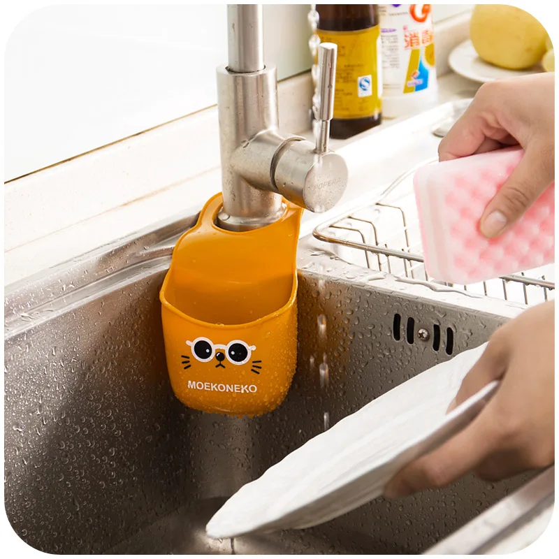 Подвесная сумка для хранения с кошкой симпатичная корзина пластиковый