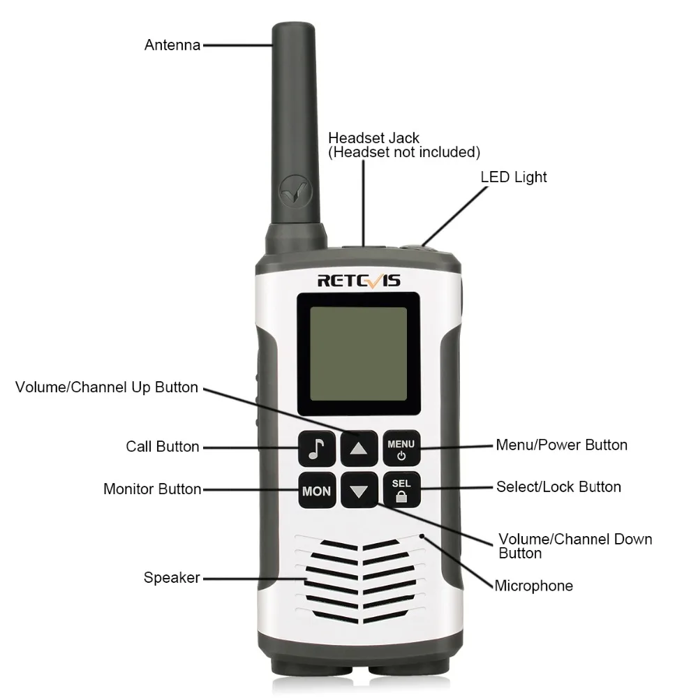 Retevis RT45 PMR Radio Walkie Talkie 2 шт. PMR446 FRS Handy Two Way Communicator Family talkies|walkie talkie pmr446|walkie talkieradio hf |