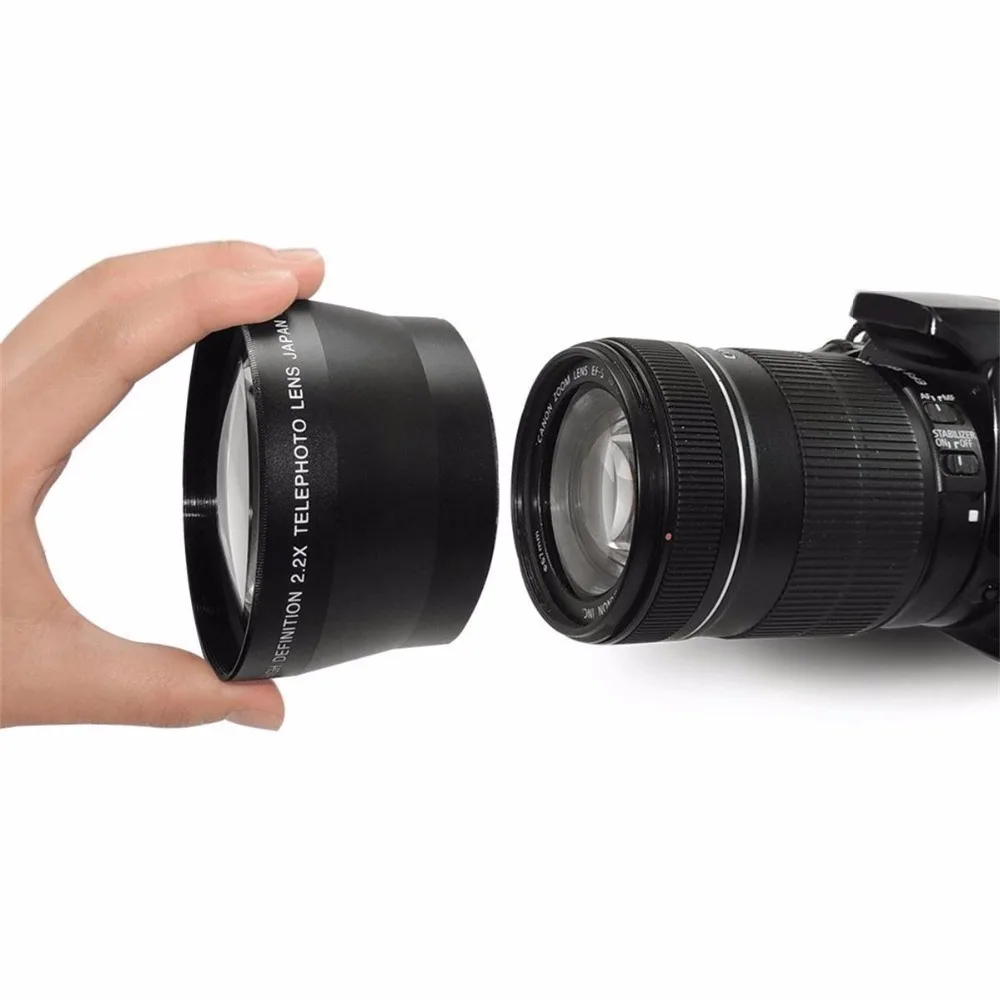 67 мм 2.2X высокой четкости цифровой телеобъектив для Canon Nikon OLYMPUS Pentax Sony все резьба