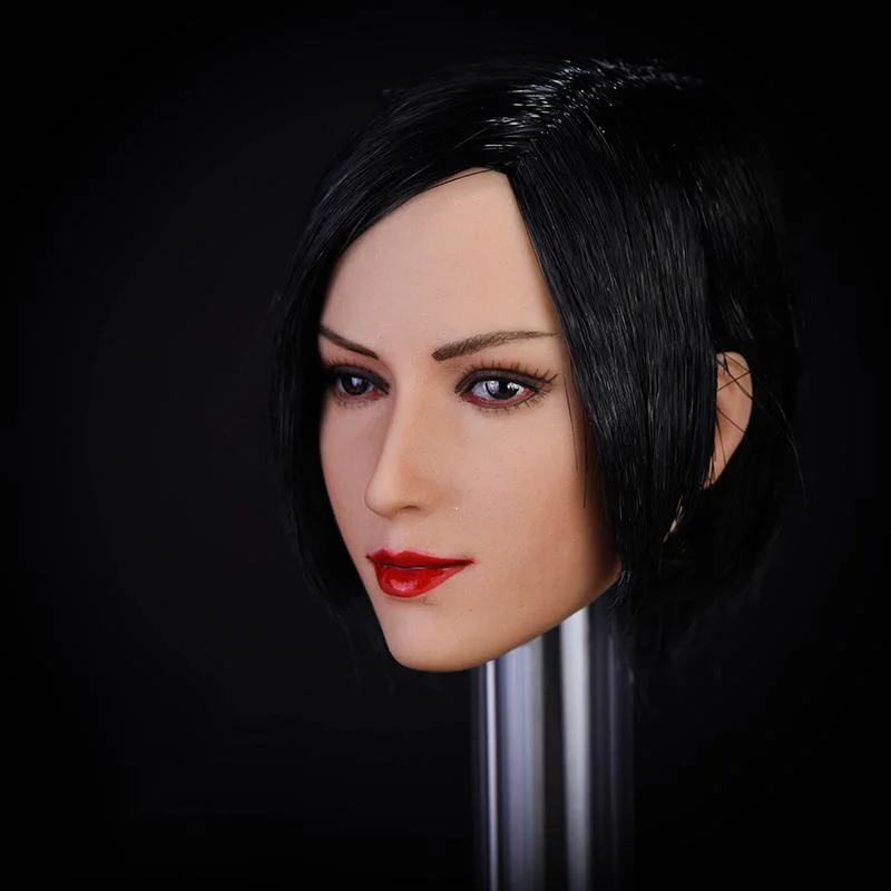 Масштаб 1/6 азиатская Красивая женская голова фигурка Ada Wong резная модель