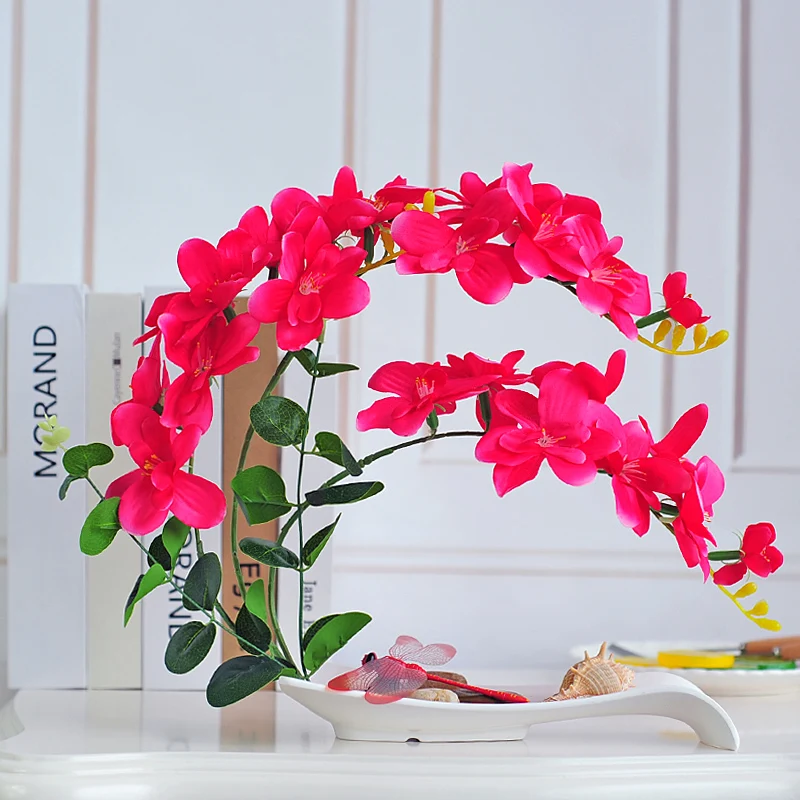 Phalaenopsis имитация цветочный горшок вид костюм офисный поддельный цветок гостиная