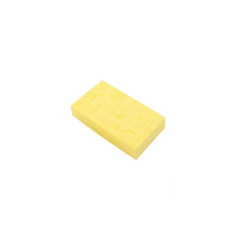 style1 yellow Мягкая детская губка для душа, Детские душевые губки, отшелушивающая щетка для чистки тела, Детские аксессуары для ванной - Цвет: style1 yellow