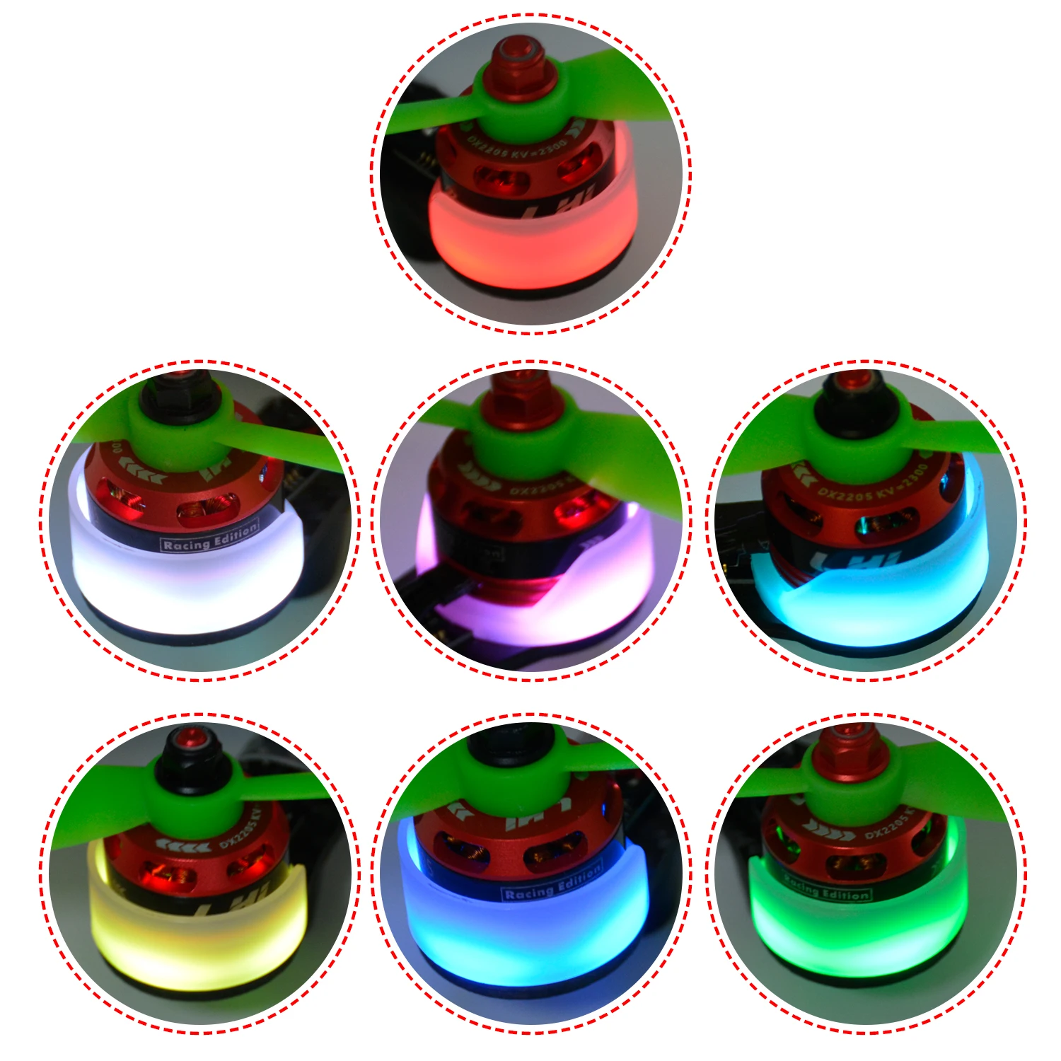 RGB светодиодсветодиодный круглая плата X6/12 В ночник и крышка двигателя для