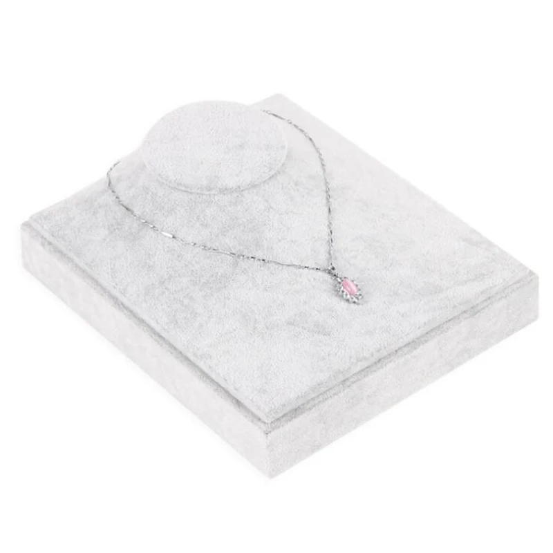 Роскошная модель бюста демонстрация демонстрации на выбор серые бархатные