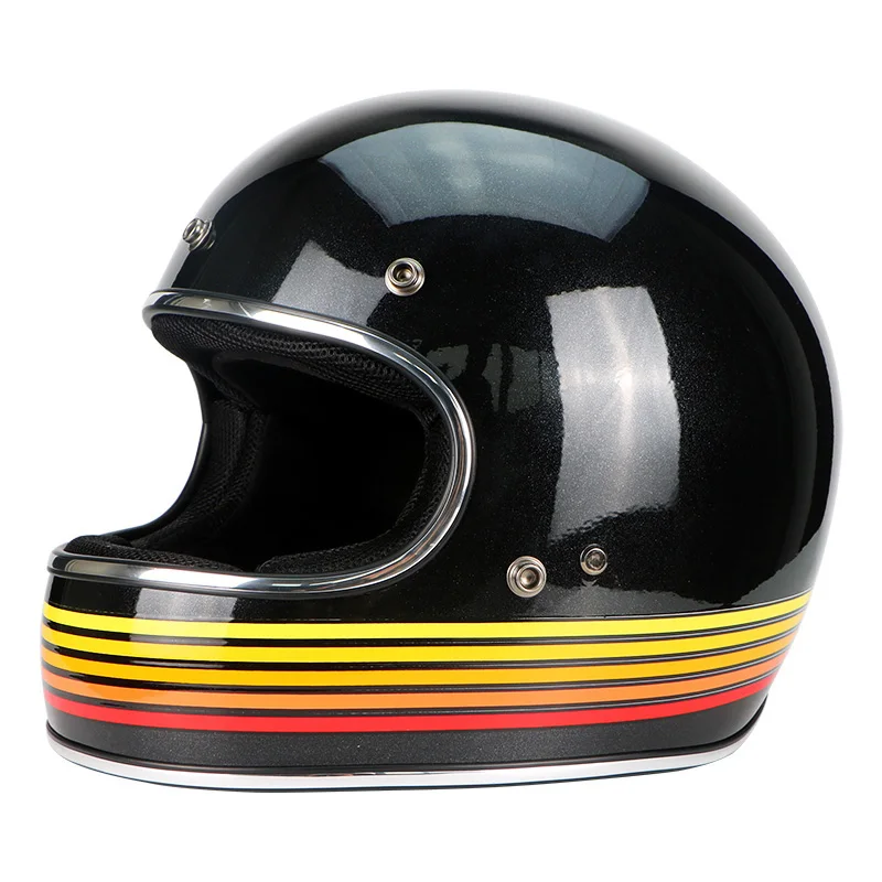 

fiberglass Full Face helmet vintage JET motorcycle helmet racing Motocross motorbike Casco Capacete Retro helmet DOT ECE A1