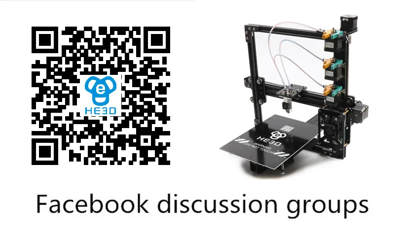 HE3D DIY 3d Принтер Комплект Новое обновление EI3 два цвета, двойной 2 в 1 экструдер reprap размер сборки 200*200*200 мм Металлическая Рамка