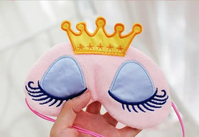 Корона Kawai Красивая значок ресниц мягкий коралловый флис eyemask siesta мигающий