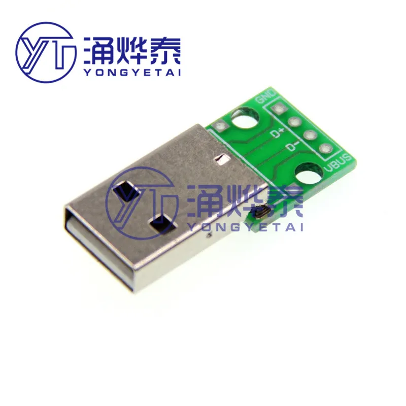 YYT USB папа к Dip 2 54 мм встроенный 4p встроенной адаптерной плате был припаян