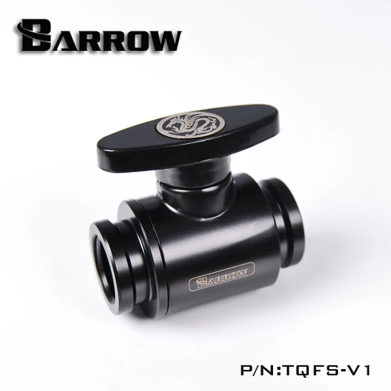 Barrow водяное охлаждение G 1/4 &quotшаровой мини-клапан с черной ручкой | Компьютеры и
