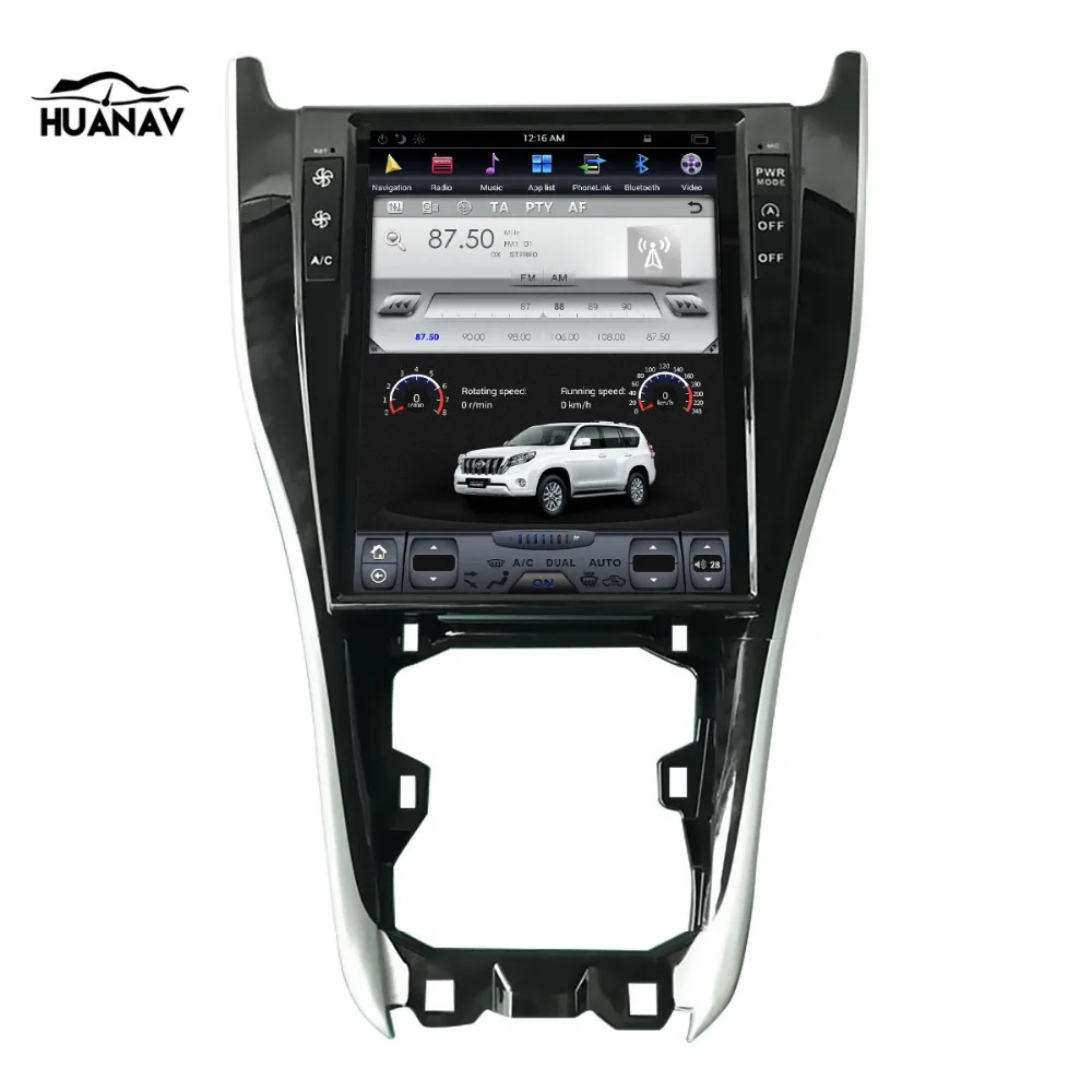 12,1 дюймов Tesla стиль Android автомобильный навигатор gps для Toyota Harrier 2013- Мультимедиа стерео плеер 1 din Радио Аудио Видео