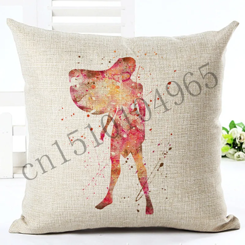 Мультяшный стиль красочные подушки для девочек диван пледы наволочка домашний