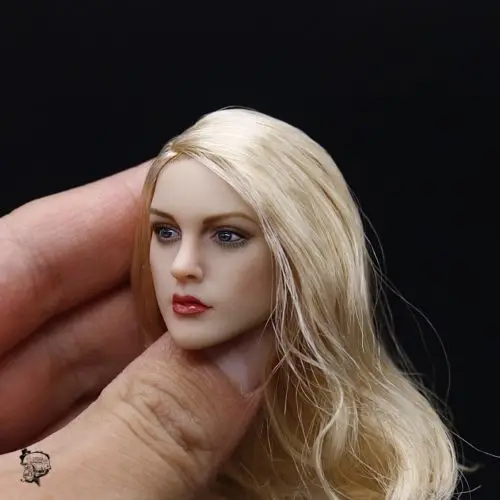 Новинка 1/6 KIMI KT007 европейская женская голова светлые волосы для горячих игрушек