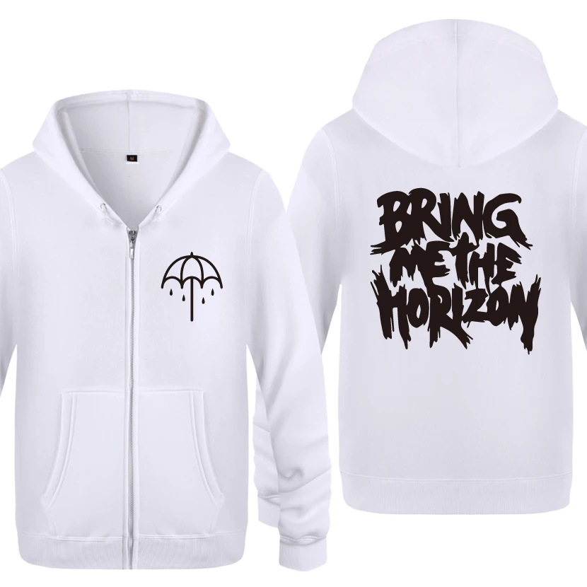 Bring Me The Horizon толстовки рок-группы мужские мужские флисовые кардиганы на молнии толстовки с капюшоном