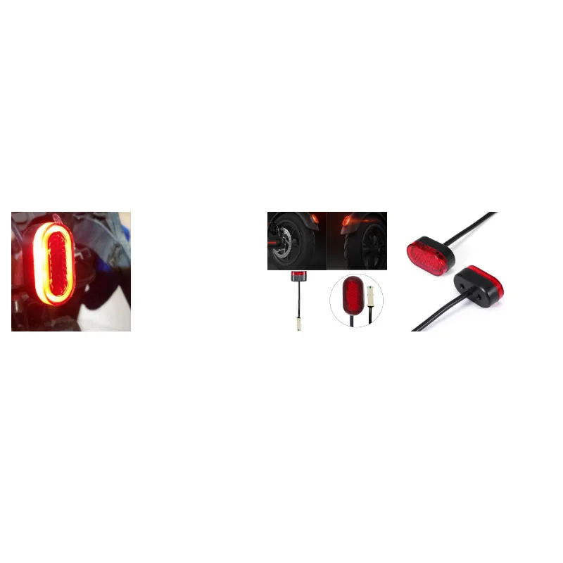 Short tail light Красный задний светильник для xiaomi m365 скутер замена тормозного кабеля тормозной рычаг Предупреждение Замена M365 скутер запчасти - Цвет: Short tail light