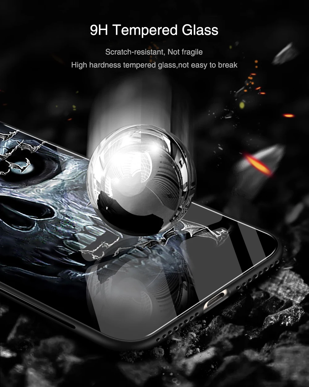 Чехол-накладка Finder для Xiaomi mi 8 с изображением игры над черепом, жесткая задняя крышка из закаленного стекла для телефона mi x 2 2 s, чехол Xiaomi mi 8 9 SE Max 3